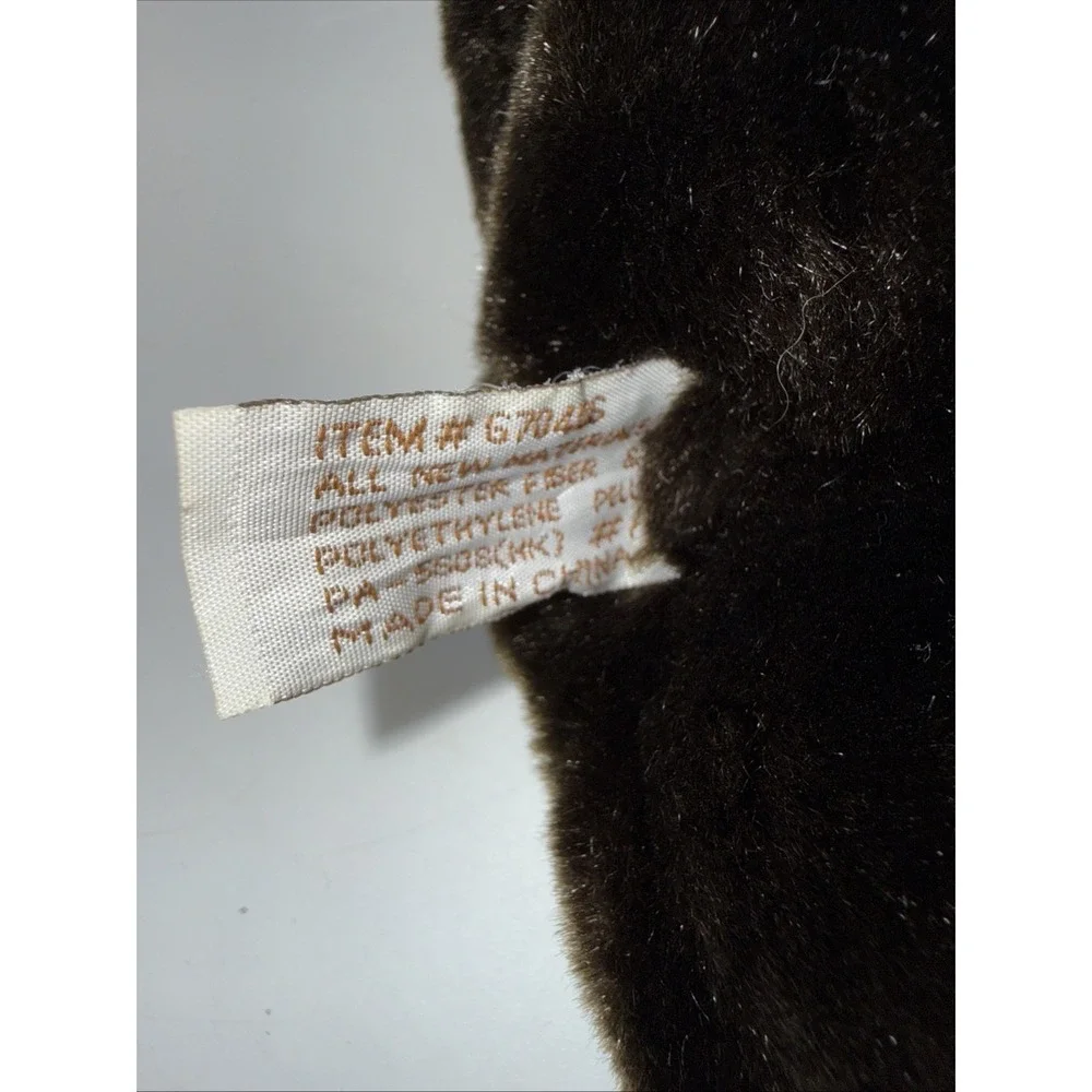 Velvete by Greek Dark‎ Brown Stuffed Plush Teddy Bear Nice And Soft Realistic